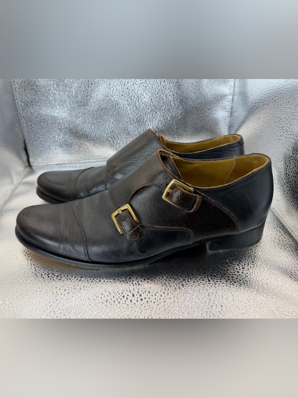 Billy Reid Double Monk Strap Shoes- Handmade In Italy- size 9